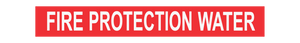 Fire Protection Water - Pipe Marker