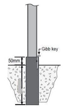 Load image into Gallery viewer, In-Ground Sleeve Sign Post Socket - For 60mm Dia Sign Post