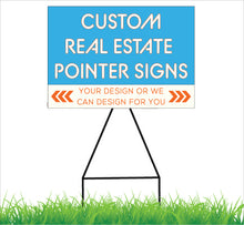 Load image into Gallery viewer, Custom Real Estate Open House Pointer Signs