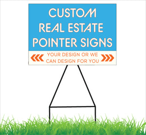 Custom Real Estate Open House Pointer Signs