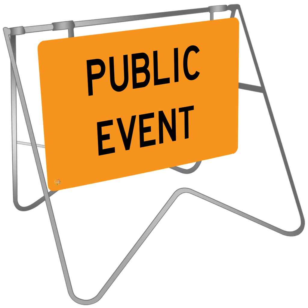 Public Event - Swing Stand & Sign | K2K Signs Australia