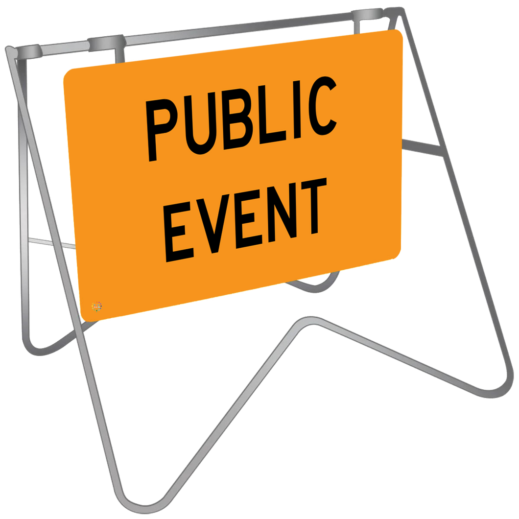 Public Sign Event Public Event - Swing Stand & Sign | K2K Signs Australia