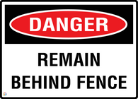 Danger Remain Behind Fence