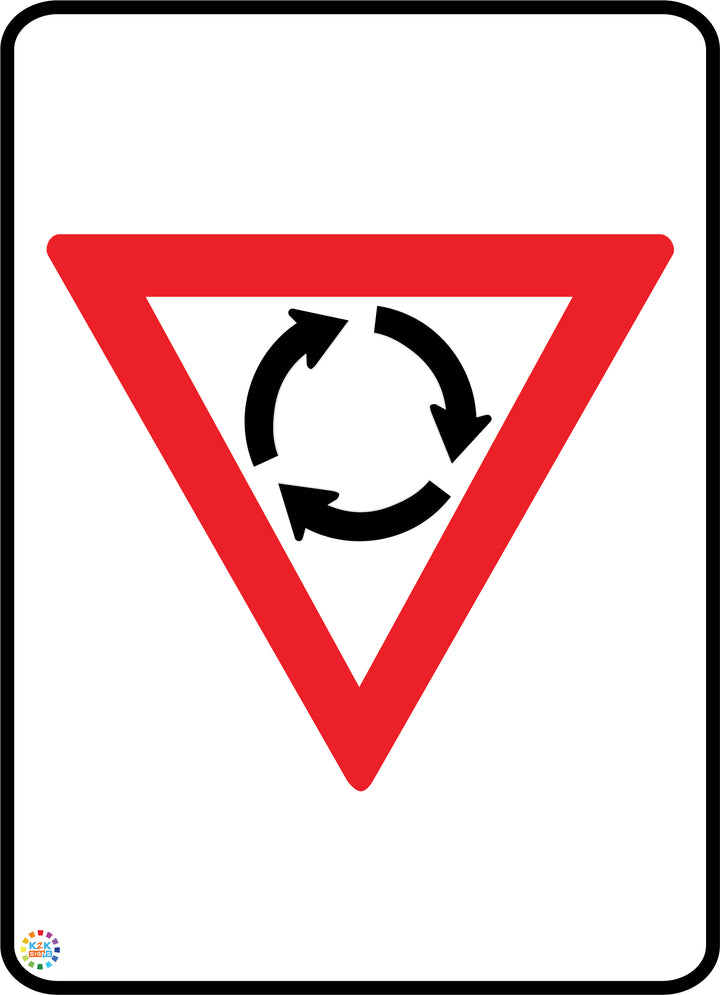 Rountable Sign Roundabout Sign | K2K Signs Australia