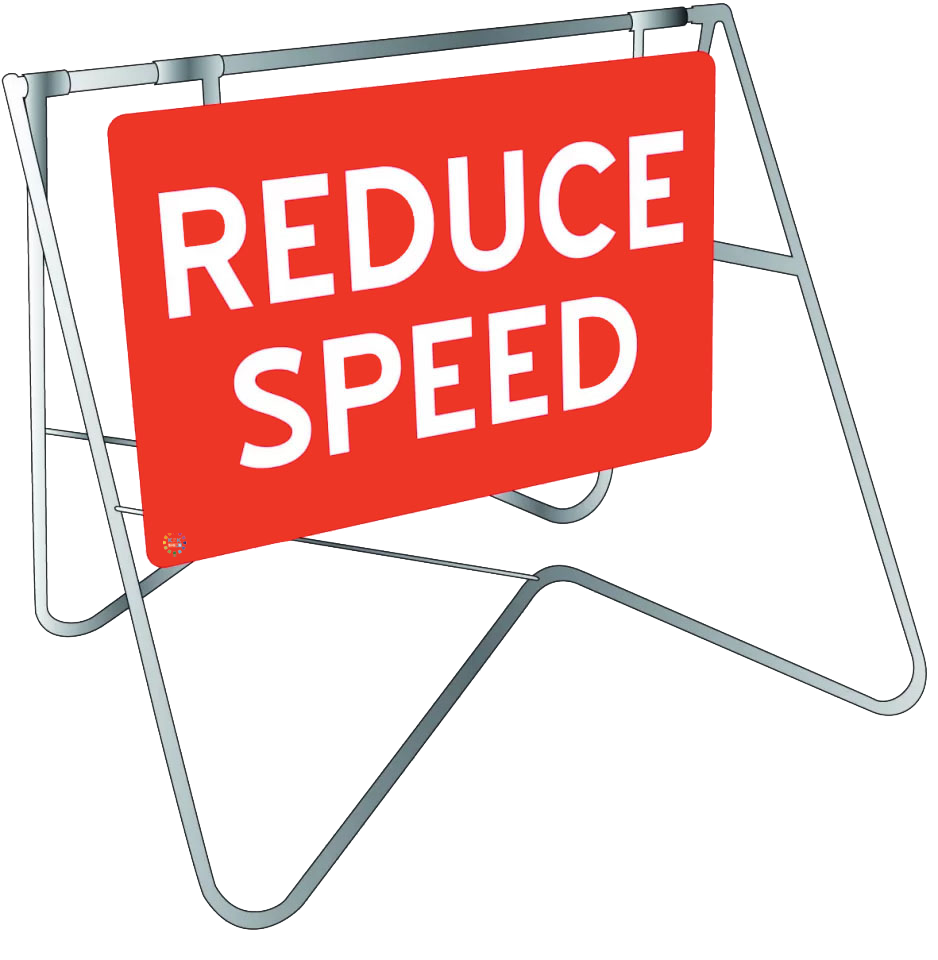 Reduce Speed - Swing Stand & Sign | K2K Signs Australia