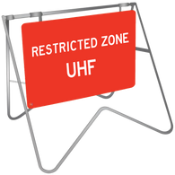 Restricted Zone UHF - Swing Stand & Sign