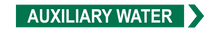Load image into Gallery viewer, Right Arrow Auxiliary Water - Pipe Marker Labels