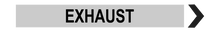 Load image into Gallery viewer, Right Arrow Exhaust - Pipe Marker Labels