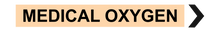 Load image into Gallery viewer, Right Arrow Medical Oxygen - Pipe Marker Labels