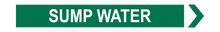 Load image into Gallery viewer, Right Arrow Sump Water - Pipe Marker Labels