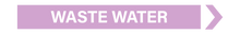 Load image into Gallery viewer, Right Arrow Waste Water - Pipe Marker Labels
