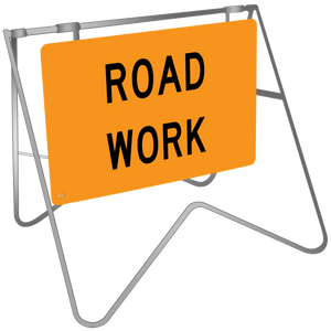Road Work - Swing Stand & Sign