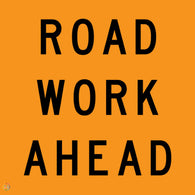 Road Work Ahead Sign