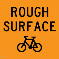 Rough Surface for Bicycle Sign