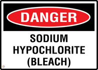 Danger Sodium Hypochlorite (Bleach)