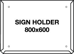Hazchem Transport Sign Holder 800 × 600mm – EIP Placard Holder