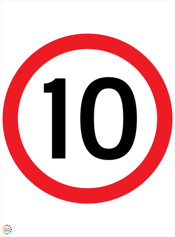 Speed Limit 10 Kph Sign | K2K Signs Australia