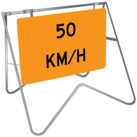 Swing Stand & Sign – 50 KM/H
