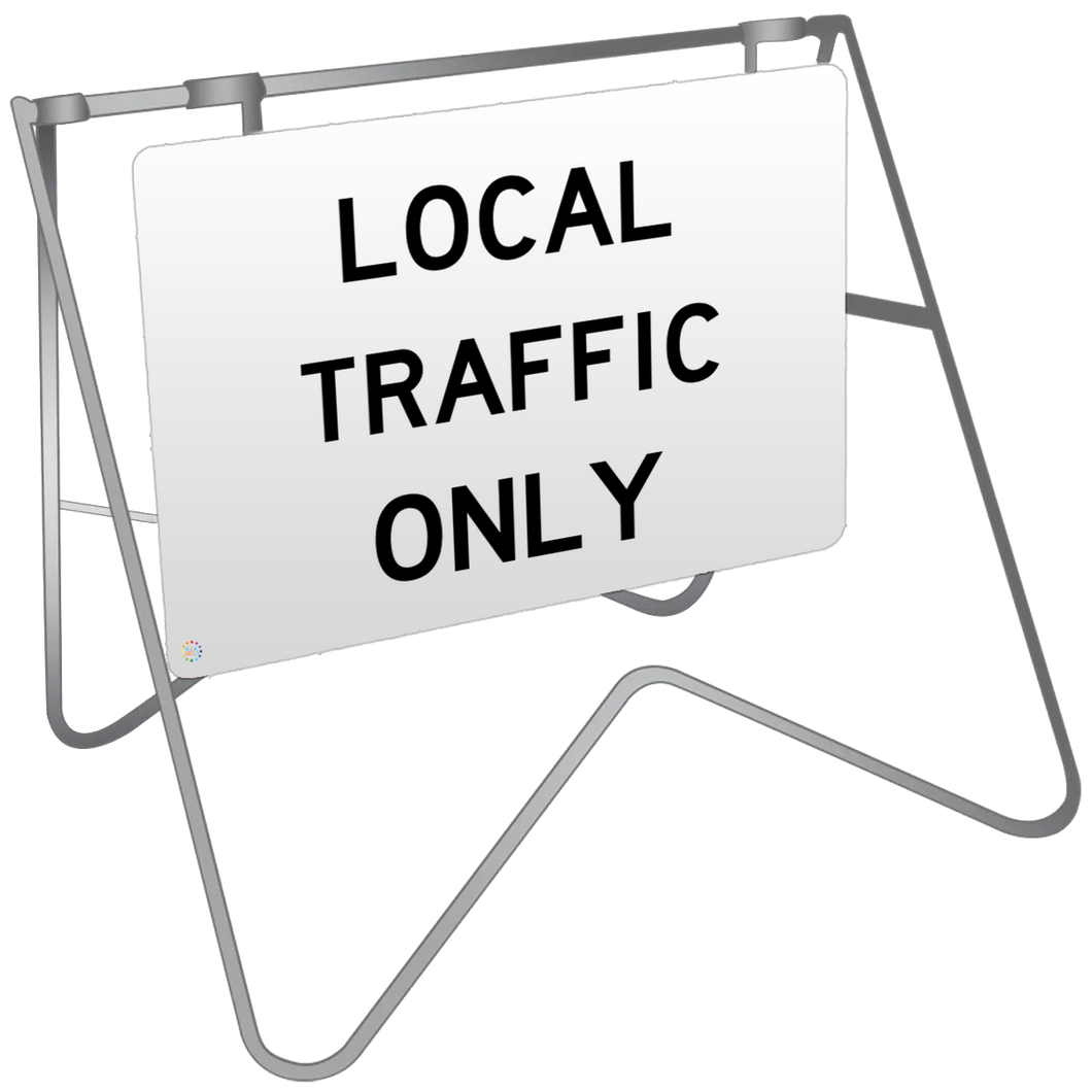 Swing Stand & Sign – Local Traffic Only