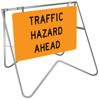 Swing Stand & Sign – Traffic Hazard Ahead