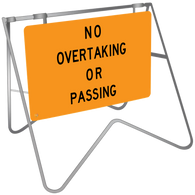 Swing Stand & Sign – No Overtaking Or Passing