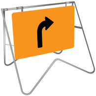 Swing Stand & Sign – Lane Status Right Turn