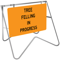 Swing Stand & Sign – Tree Falling In Progress