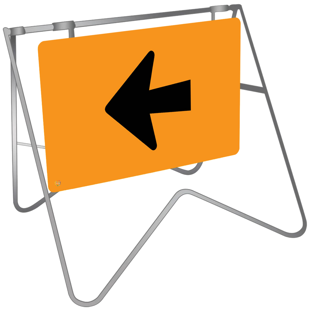 Swing Stand & Sign – Detour Marker Left Arrow