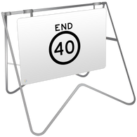 Swing Stand & Sign – End Speed 40km