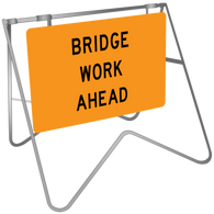 Swing Stand & Sign – Bridge Work Ahead