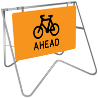 Swing Stand & Sign – Cyclist Ahead