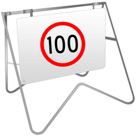 Swing Stand & Sign – 100KM Speed