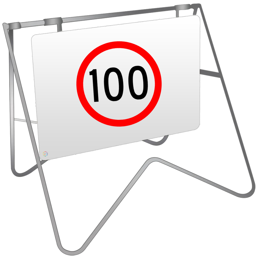 Swing Stand & Sign – 100KM Speed