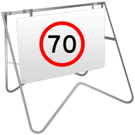 Swing Stand & Sign – 70KM Speed