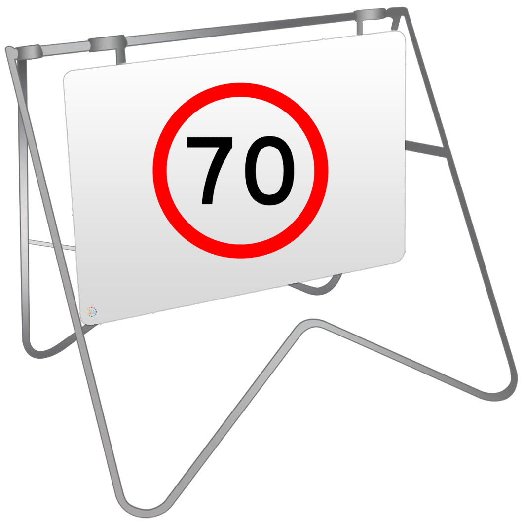 Swing Stand & Sign – 70KM Speed