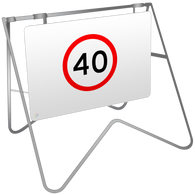 Swing Stand & Sign – 40KM Speed