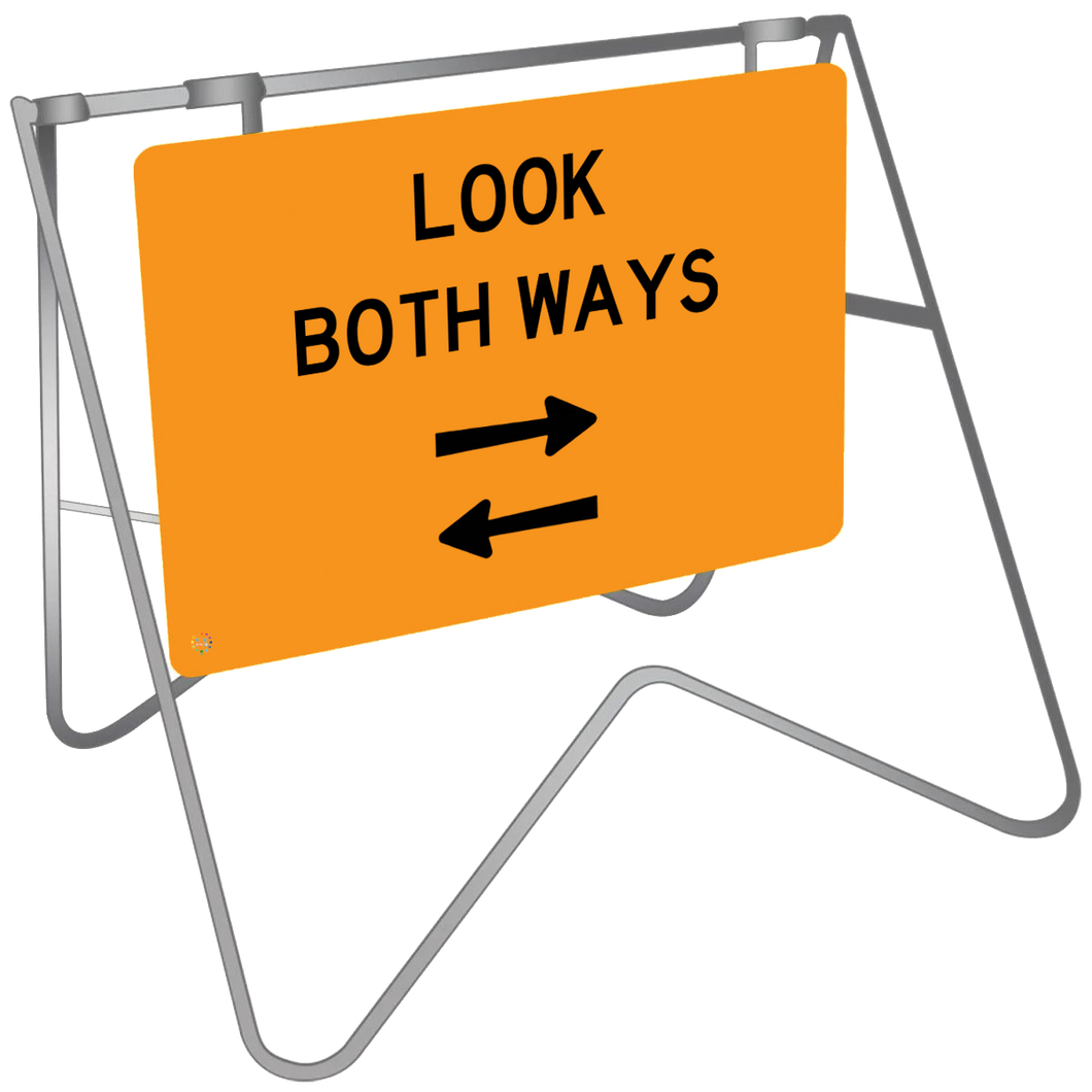 Swing Stand & Sign – Look Both Ways