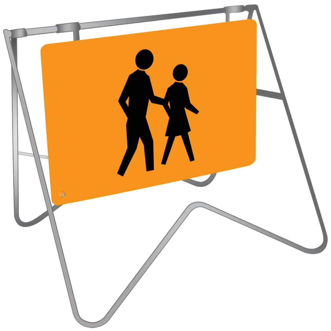 Swing Stand & Sign – Pedestrians Picto