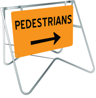 Swing Stand & Sign – Pedestrians Right Way