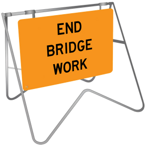 Swing Stand & Sign – End Bridge Work
