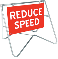 Swing Stand & Sign – Reduce Speed