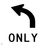 Lane Status Left Turn Only