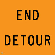 End Detour Sign