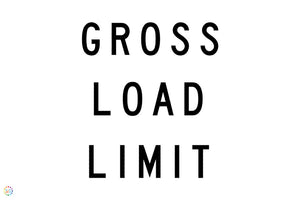 Gross Road Limit Sign