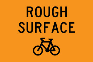 Rough Surface for Bicycle Sign