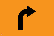 Load image into Gallery viewer, Lane Status Right Turn Sign