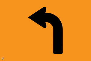 Lane Status Left Turn Sign