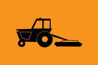Tractor Grass Mowing Slashing Sign