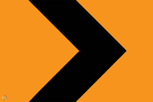 Temporary Hazard Chevron Marker Sign