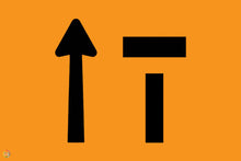 Load image into Gallery viewer, Lane Status Left Lane Open Right Lane Closed Sign